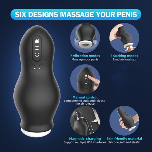 Male Automatic Masturbator Blowjob Sucking Cup Stroker Massager Sex Toys For Men - Picture 5 of 11