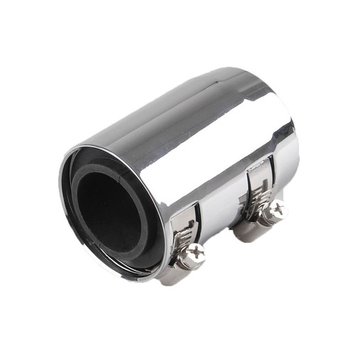 Universal 48" Chrome Stainless Steel Radiator Hose Kit w/ Aluminum Clamp Covers - Bild 3 von 9