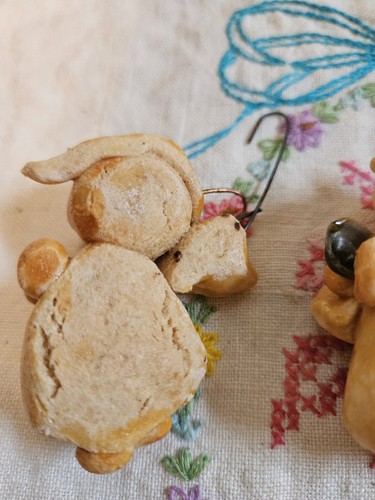 Lot 3 Handmade Angles Hanging Ornament Vintage Christmas 1983 - Picture 5 of 8