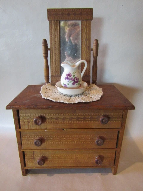 Antique doll dresser deals