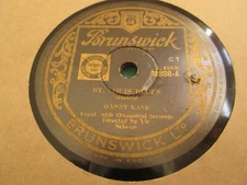 Danny Kaye: St. Louis Blues / Ballin' The Jack 10” 78 RPM Shellac UK Press