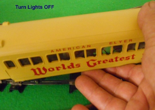 O Scale / S Scale Passenger Car LED Lighting KIT using On-board Battery & Switch - Picture 4 of 7