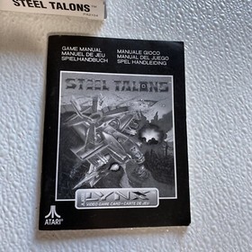 Steel Talons Atari Lynx Box manual only