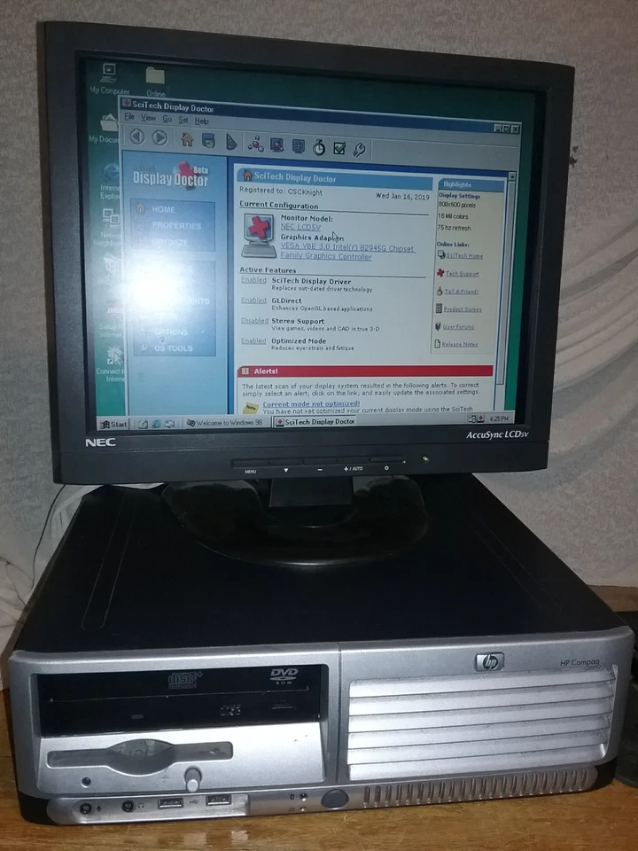 PC con Windows 98 SE DOS Pentium 4 3,0 GHz Sata disco duro industrial y más Foto 4 de 4