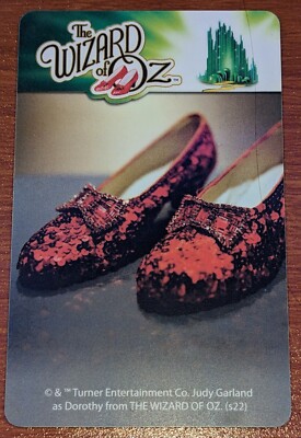 RARE Ruby Slippers Card from Round 1 Wizard Of Oz Coin Pusher Arcade Game |  eBay
