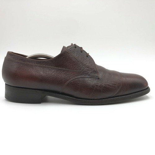 Florsheim Brown Pebble Leather Plain Derby Toe Oxford Mens 11.5 C Narrow - Picture 3 of 10