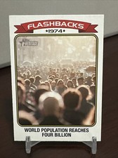 2023 Topps Heritage SP News Flashbacks World Population #NF-2