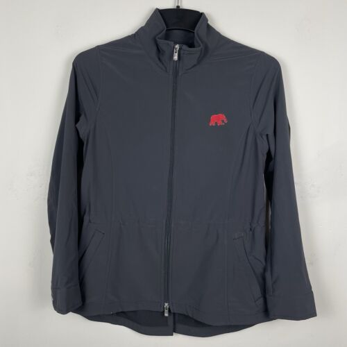 Peter Millar Golf Windbreaker Jacket Sz Small Full Zip Alabama Crimson Elephant