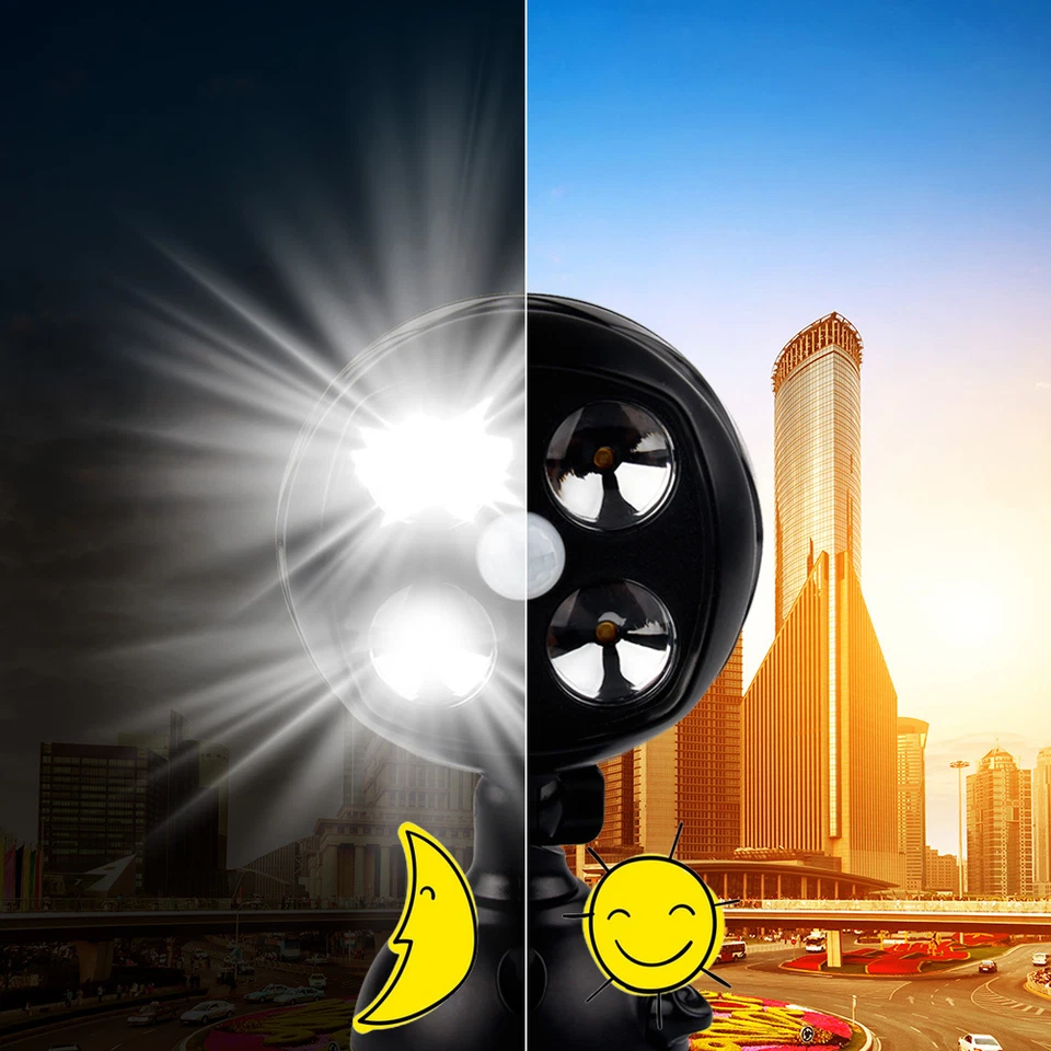 Waterproof 4 LED Floodlight Security Camera Spotlights Motion Detector Light UK - Image 4 of 4