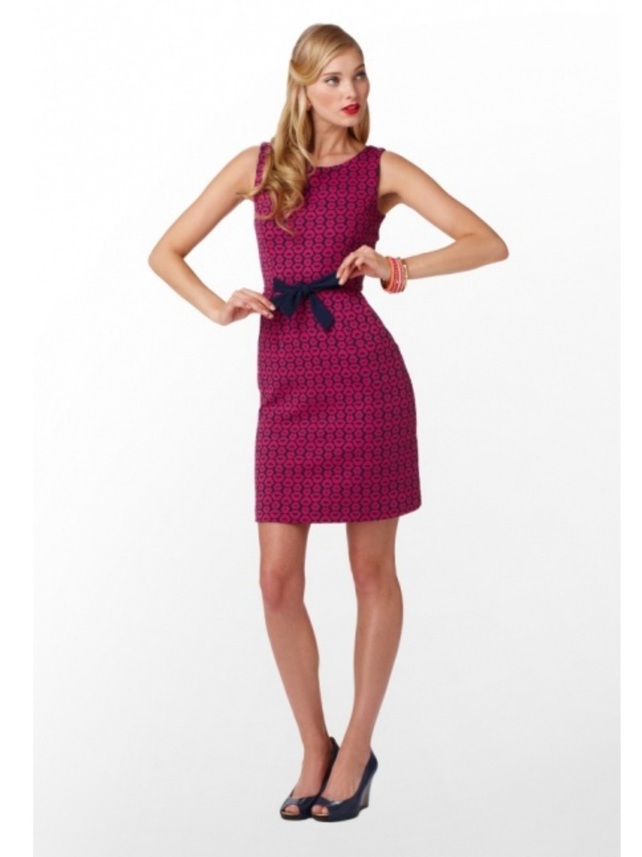 red lip navy dress Navy Satin Lace Wrap Dress + Choker Necklace