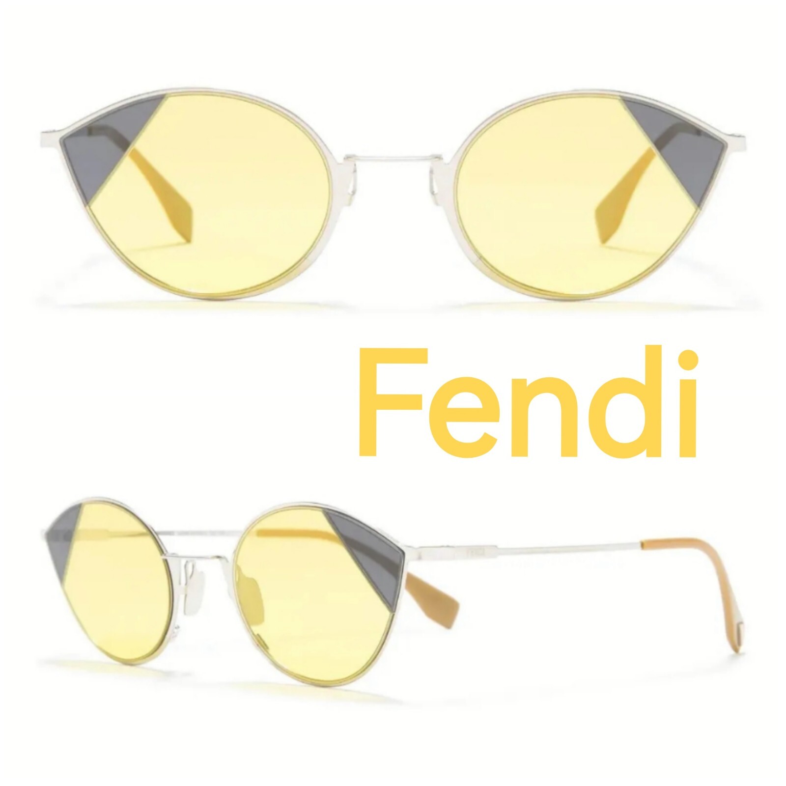 Fendi Cat Eye Sunglasses 100% Authentic New In Original Package $435