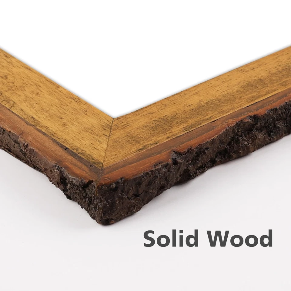 5x7 Double Picture Frame Brown Solid Wood Real Glass Tabletop Wall 8 Pack - Image 4 of 4