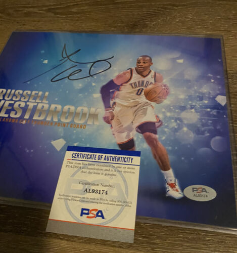 NBA Russell westbrook signed autograph 8x10 photo PSA COA - Picture 3 of 3
