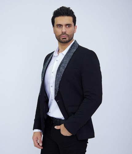 Giacca di design smoking giacca strass pietre nero blazer intagliata slim fit 54 - Foto 7 di 9