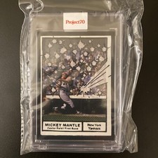 2021 Topps Project 70 - Joshua Vides 1961 Topps Baseball #77 Mickey Mantle