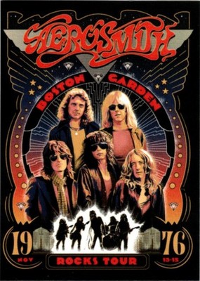 2025 Celebrities Photos Trading Card featuring Music Group Aerosmith #1