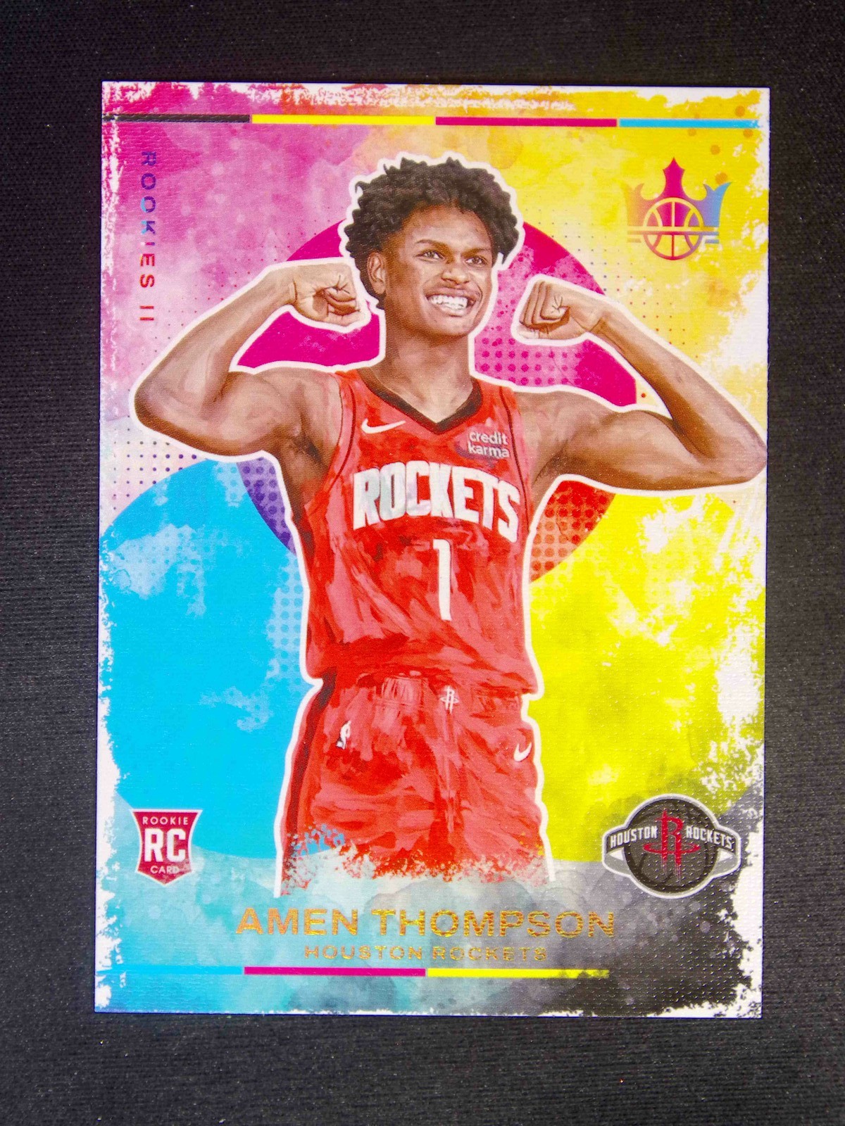 2023-24 Panini Court Kings Amen Thompson #114 RC Rookies II Level 2