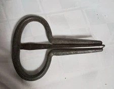 Antique Iron Jaw Harp Signed Smith England Xtra  Large One