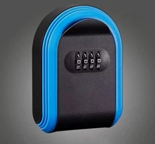 4-digit Password Keypad Keybox Wall Mounted Sandblasted Plastic Key Safe Storage