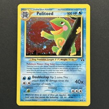 CARTA POKEMON POLITOED 8/75 NEO DISCOVERY HOLO INGLESE-NM
