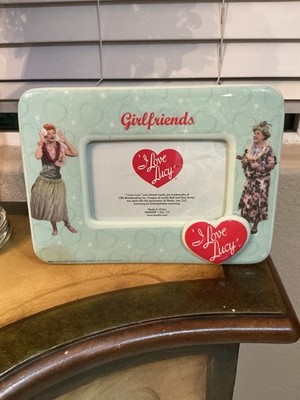 I Love Lucy Picture Frame w/ Ethel  Girlfriends VANDOR Decoupage 8.5 x 6.5 