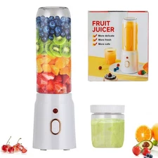 Portable Blender 450ml Personal Blender for Smoothies and Shakes Juicer w/2 Cups