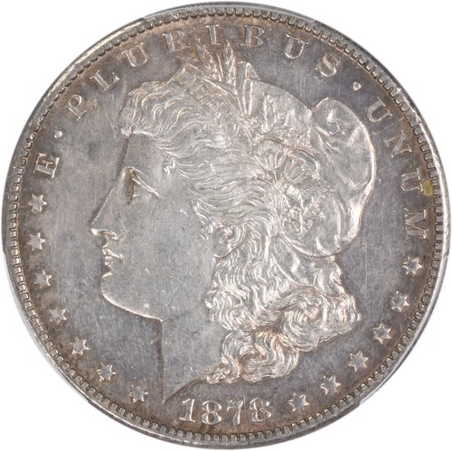 1878-S VAM 81 Morgan Silver Dollar Lava Wing AU55 PCGS - Picture 3 of 4