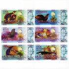 Antarctica Banknoten Set 1 5 10 20 50 100 Dollars Nicht Im Umlauf Arctic Animals