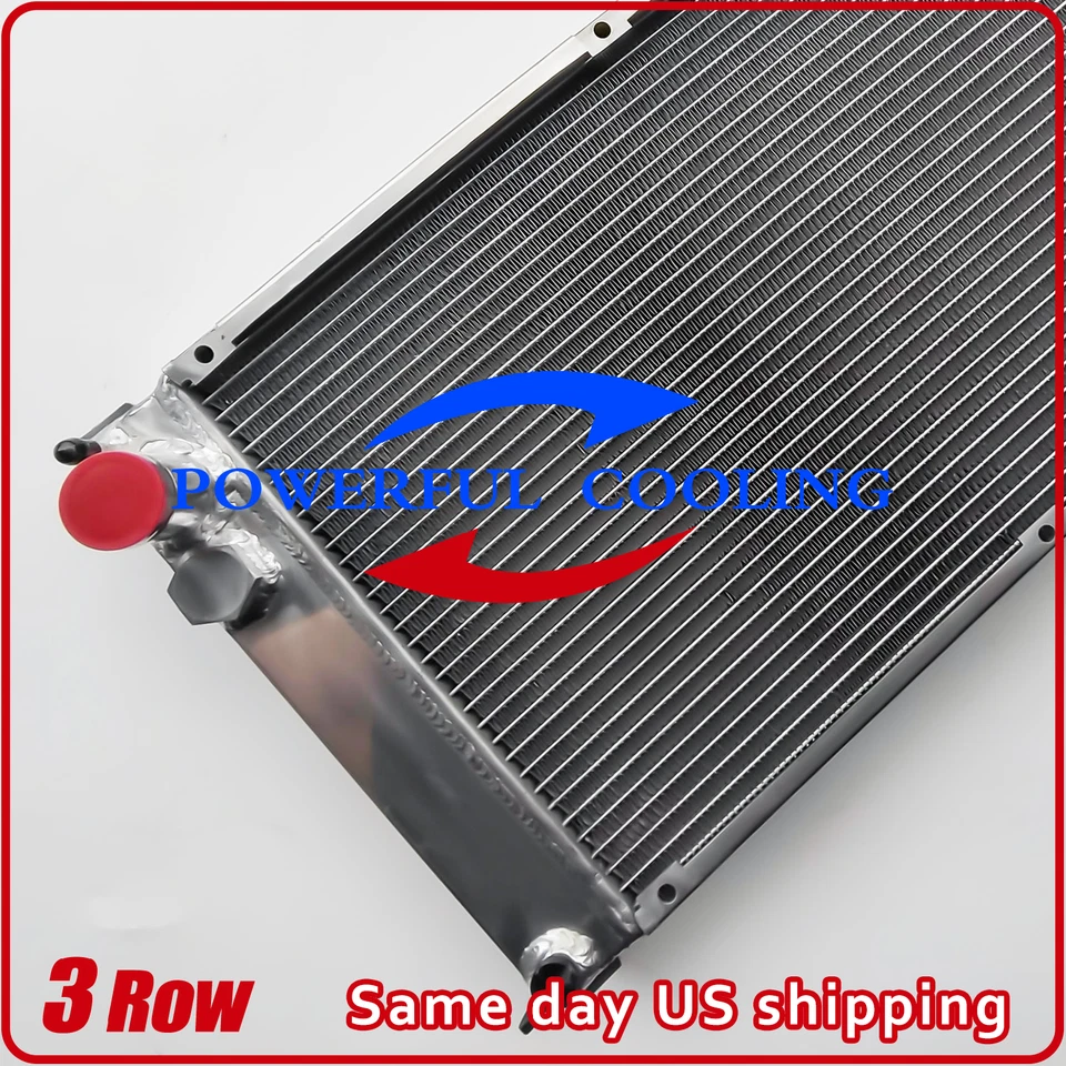 Radiador de aluminio para PORSCHE 944 1983-1988 2,5 L 2,7 L AT & MT NO TURBO S2 3 filas Foto 4 de 4