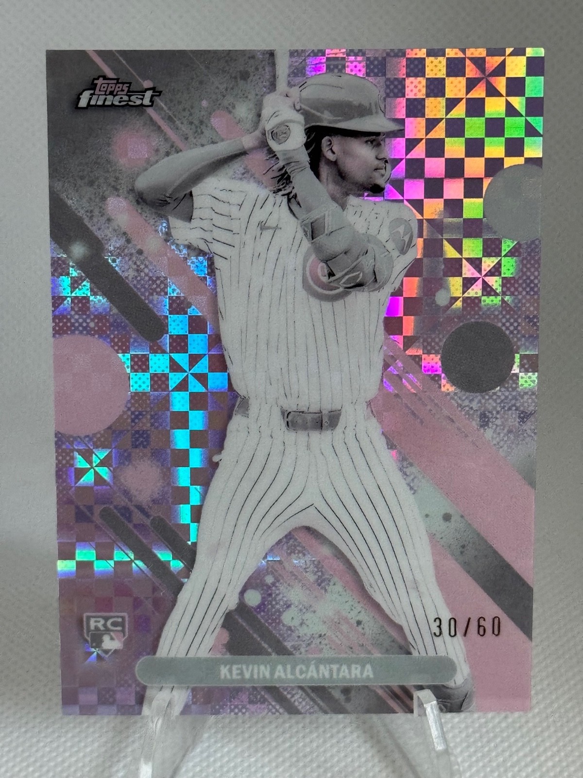 2025 Topps Finest Kevin Alcantara RC #33 Pearl Checkerboard Refractor /60 Cubs