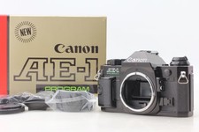 Rare Almost Unused in Box Canon AE-1 Program Black 35mm Film Camera Body JAPAN