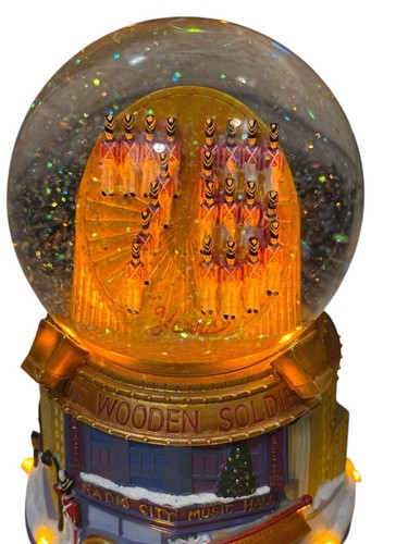 Radio City Music Hall Snow Globe 75 Anniversary Parade of Wooden Soldiers Works - Picture 2 of 8