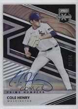 2020 Elite Extra Edition Prime Numbers B Signatures 20/64 Cole Henry Auto 08jk