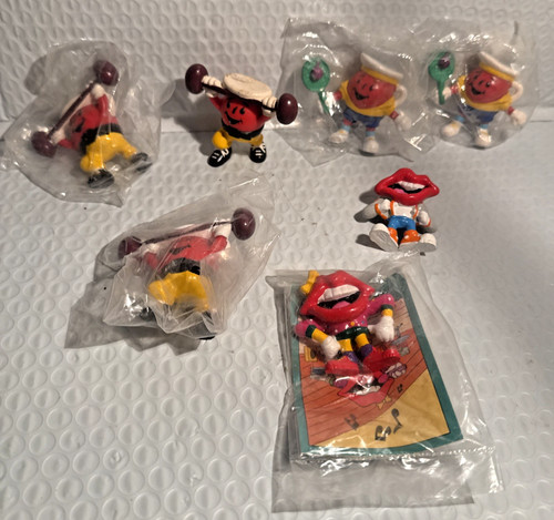 Vintage Kool-Aid Man & Tang PVC Figure Lot 5 Kraft General Foods 90s Toys