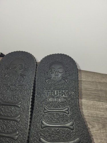 TUK Casbah Creepers Silver Black Platform Shoes Sneakers EUC Womens Size 8 - Picture 9 of 10
