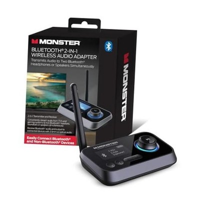 Monster Bluetooth Transmitter & Receiver, 2-in-1 Bluetooth Audio Adapter,