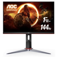 AOC 24G2 24" Frameless Gaming IPS Monitor, FHD 1080P, 1ms 144Hz, Freesync, HDMI