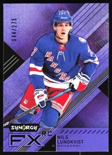 2021-22 Upper Deck Synergy FX Rookies Purple Nils Lundkvist Rookie 044/275 New