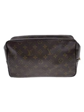 LOUIS VUITTON POUCH TRUE TOILETTE 28_MONOGRAM CANVAS PVC Brown Used