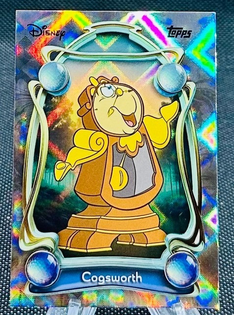 2025 Topps Disney Wonder Foil Diamante Parallel Cogsworth "Beauty and the Beast"