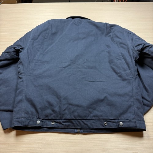 Corner Stone Men's Navy Duck Canvas Chore Jacket Cotton Blue Large LT Quilted - Picture 7 of 12