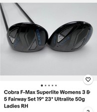 Cobra F-Max Superlite Womens 3 5 Fairway Set 19 23 Ultralite 50g Ladies RH
