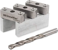 StewMac Guitar Tuner Drill Jig for Slotted Headstocks for Classical Guitars