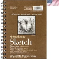Professional 400 Series Artist Sketchbook - 5.5x8.5 Inch, 100 Heavyweight Sheets