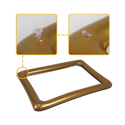 Aufblasbarer Selfie Rahmen Photo Booth Requisiten Selfie Fotorahmen für Urlaubsfreunde