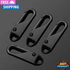 4x Zipper Puller Repair Metal Slider Pull Replacement Fix Bag Coat Instant Clip