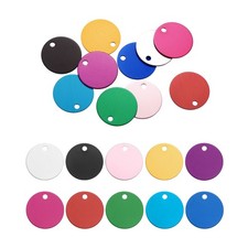 20Pcs Metal Stamping Tags Mixed color Stamping Blanks for Pet Jewelry Making
