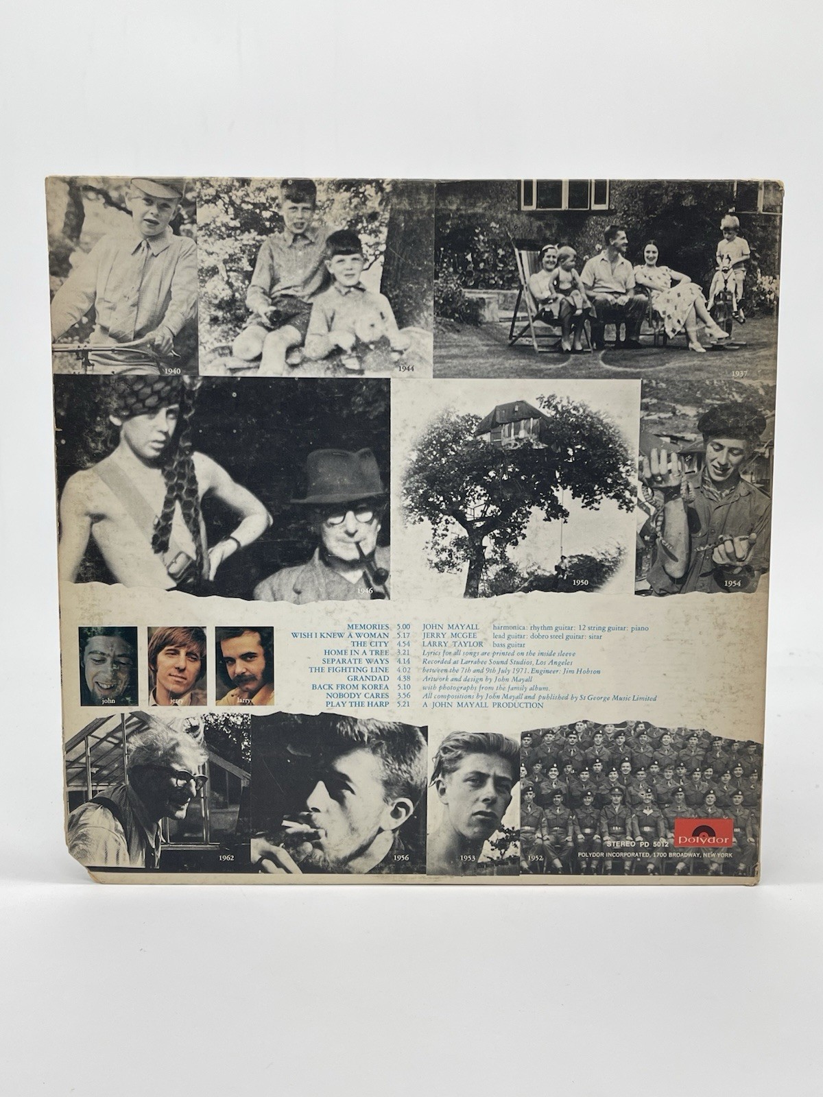 JOHN MAYALL JERRY MCGEE MEMORIES 12" LP VG+ VINYL RECORD GATEFOLD POLYDOR