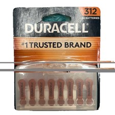 Duracell Battery Size 312 - 24 Piece Hearing Aid Batteries Expire 03/2026