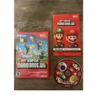 Nintendo New Super Mario Bros. Wii (Nintendo Wii, 2009) with Manual Included